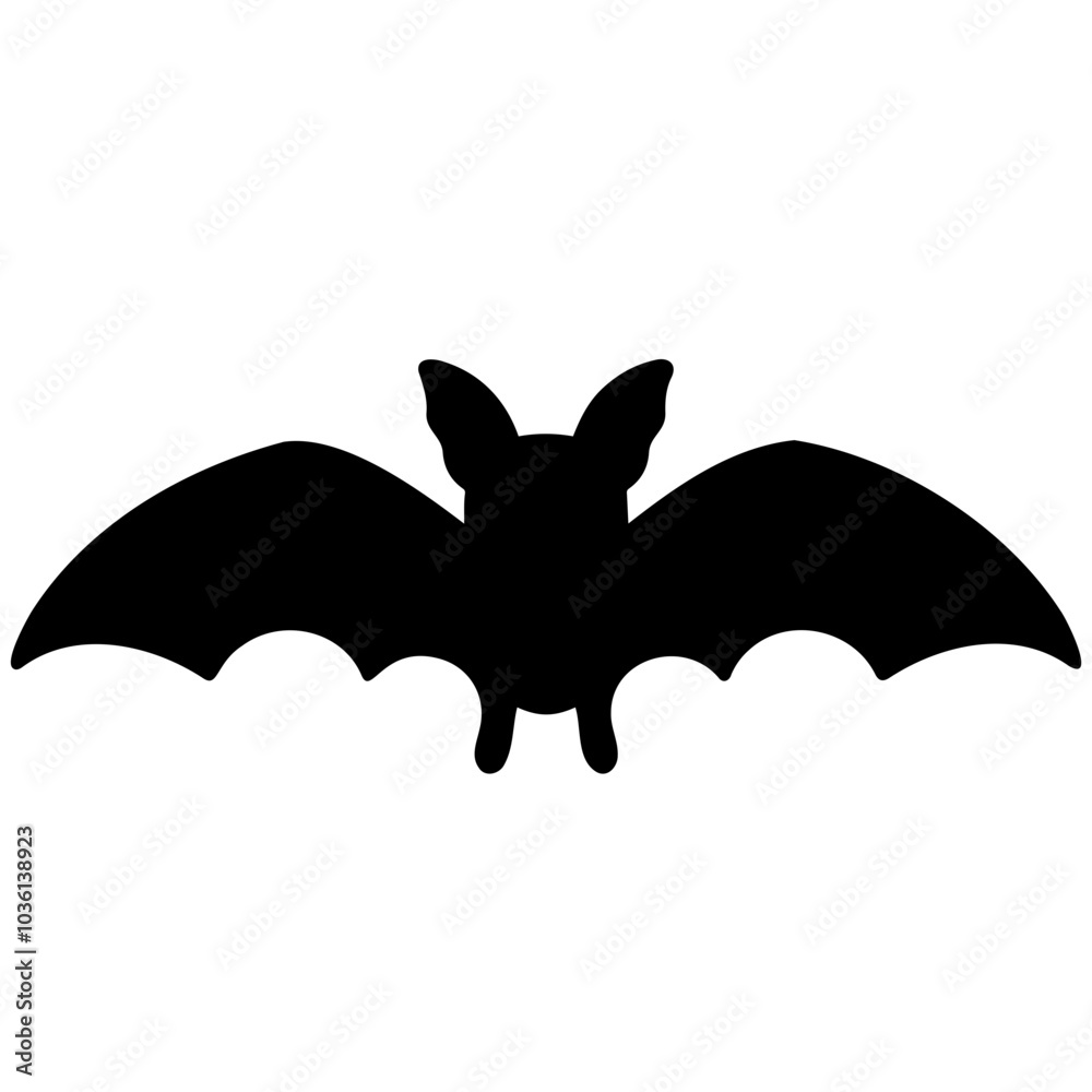 Naklejka premium Bat Isolated On White