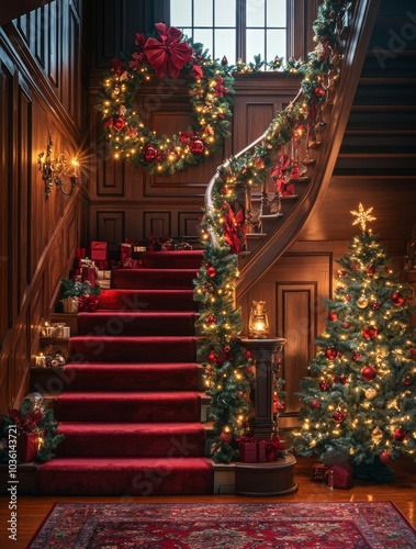 Schöne Weihnachtsstufen: Dekoration für die Feiertage