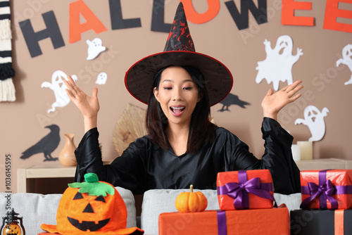 Young Asian woman dressed a...