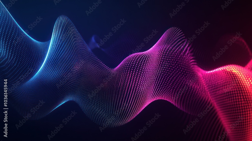 Fototapeta premium Abstract Neon Wave
