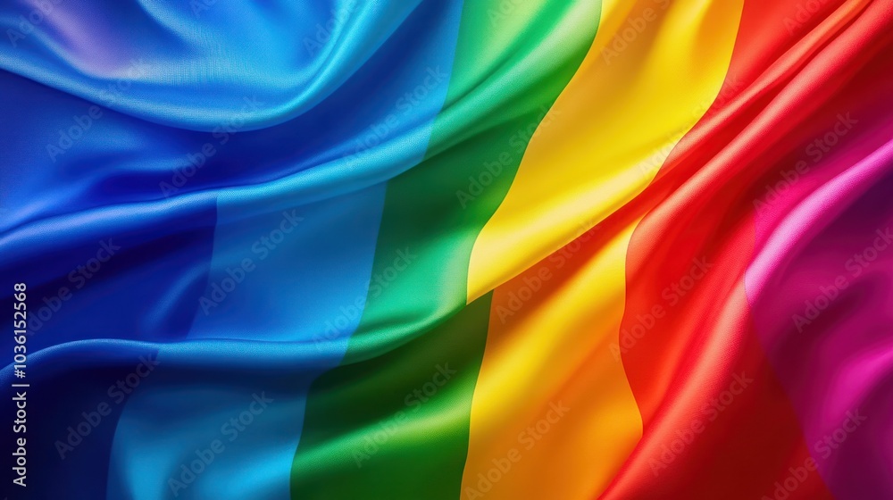 Rainbow Flag Draped with Pride Rainbow Flag Draped with Pride