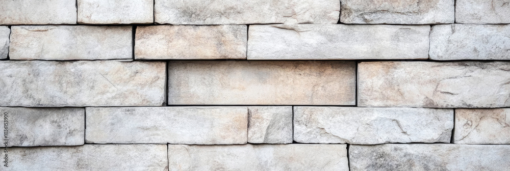 Close-up of a weathered stone wall, with a variation of light and dark tones. Close-up of a weathered stone wall, with a variation of light and dark tones.
