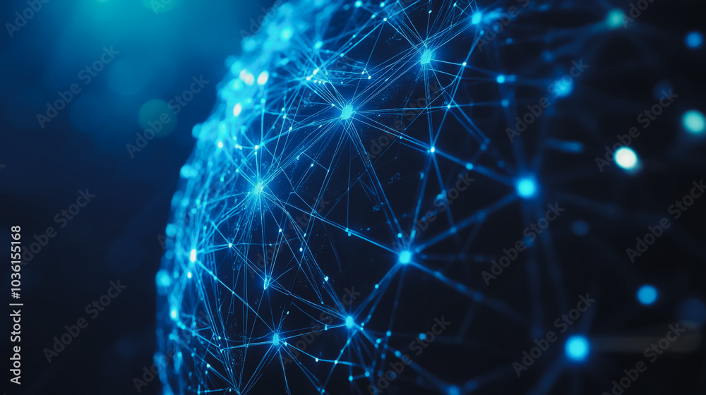 abstract business connection of line from nail node to node on world map background Innovation network points Earth's surface abstract business connection of line from nail node to node on world map background Innovation network points Earth's surface