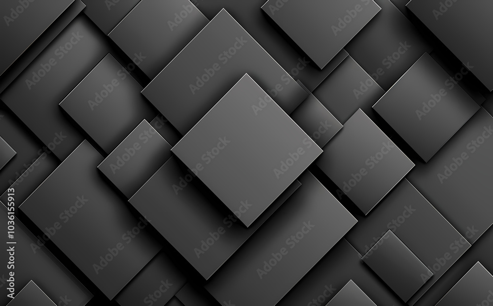 Dynamic composition of different black cubes creates a modern abstract design. Best suited for Black Friday advertising Dynamic composition of different black cubes creates a modern abstract design. Best suited for Black Friday advertising