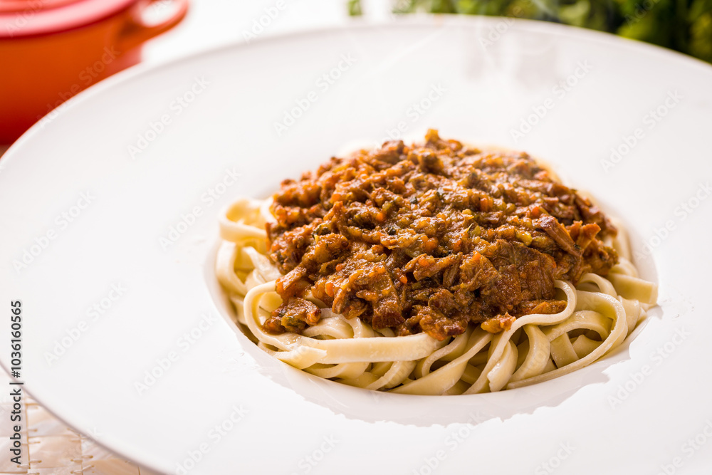 Delicious Italian Pasta with Rich Meat Tomato Sauce Delicious Italian Pasta with Rich Meat Tomato Sauce