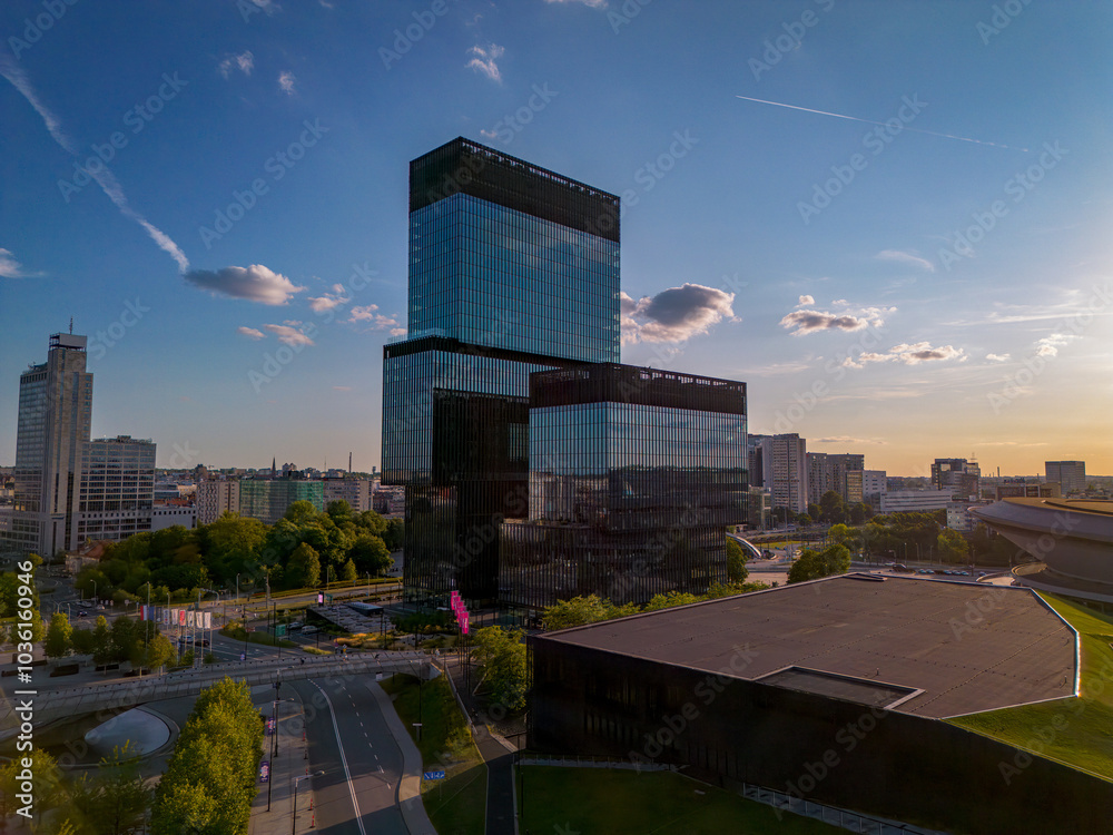 Drone view of Katowice