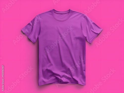 vibrant purple t-shirt mockup