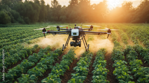 Modern farming uses technology like drones for spraying and tractors for tilling. This shows how technology is changing agriculture.