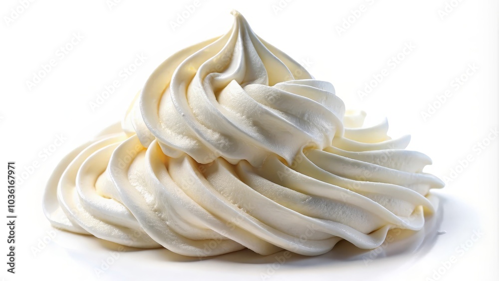 Soft and airy whipped cream is forming a perfect topping for your desserts and beverages Soft and airy whipped cream is forming a perfect topping for your desserts and beverages