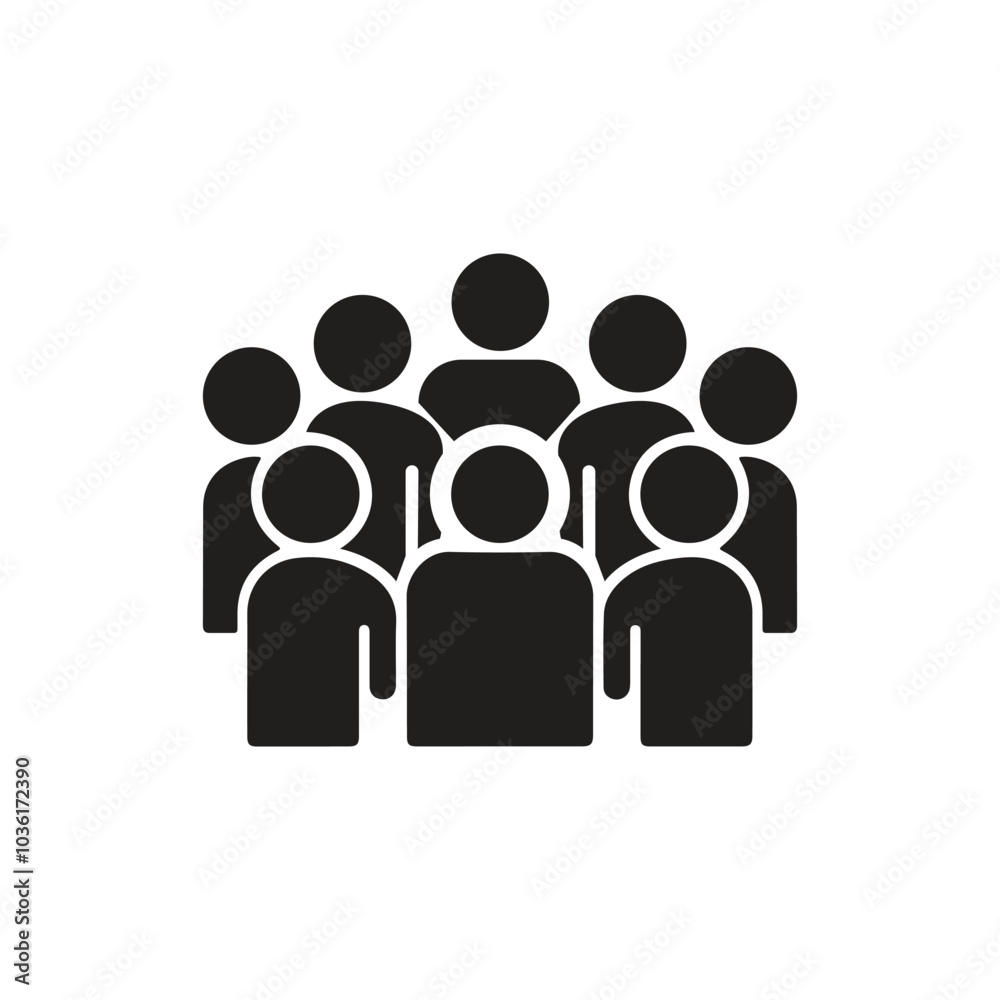 Group Discussion Silhouette Icon. Friends Group Icon Silhouette. Group Discussion Silhouette Icon. Friends Group Icon Silhouette.