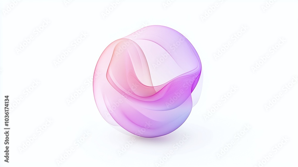 Abstract 3D sphere with flowing pink and purple gradients, modern digital art, minimalist and elegant design, white background, futuristic concept, smooth curves
Abstract 3D sphere with flowing pink and purple gradients, modern digital art, minimalist and elegant design, white background, futuristic concept, smooth curves