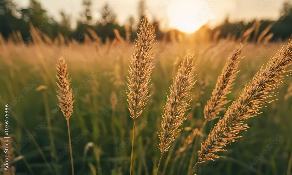 golden wheat field Generated AI golden wheat field Generated AI