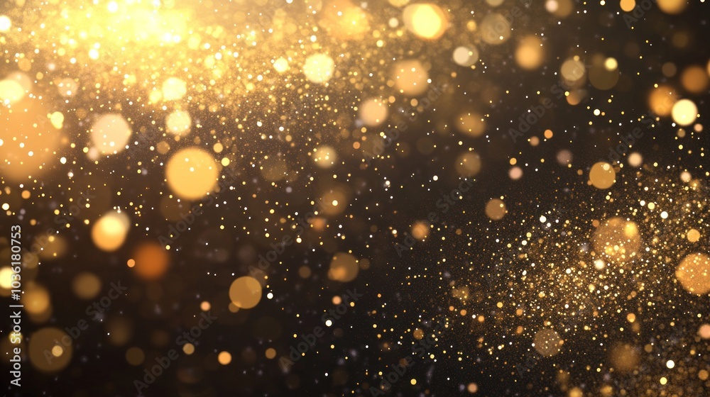 Sparkling Golden Lights Background Sparkling Golden Lights Background