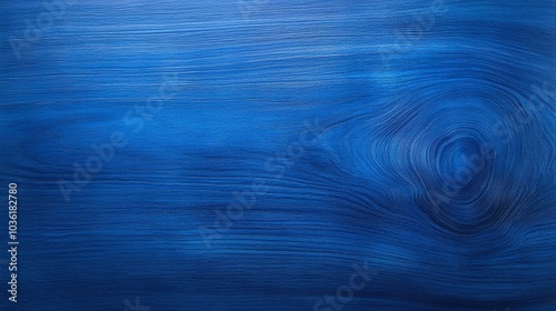 Blue wood texture with natural knot, close-up of wooden grain, navy wood finish, calming background, organic design, high detail, minimalist decor, deep color tones, stylish

