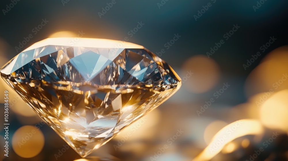 Close up view of an exquisite diamond Close up view of an exquisite diamond