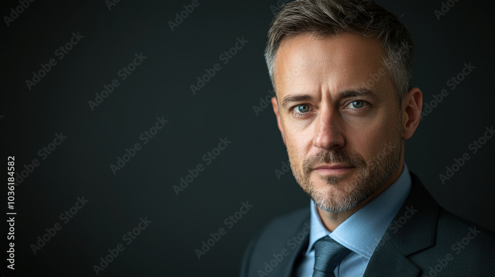 Professional headshot of a businessman, minimalist black background, crisp lighting, serious expression Professional headshot of a businessman, minimalist black background, crisp lighting, serious expression