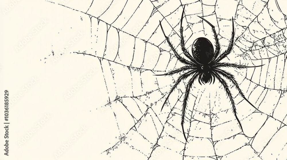 Obraz premium spider on a web