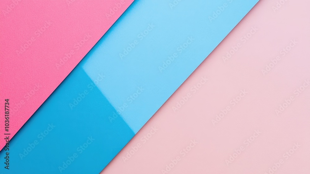 Fototapeta premium Blank paper background featuring two colors in geometric lines creating a simple template design