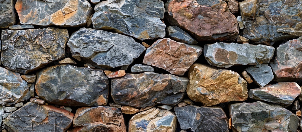 Fototapeta premium Stones In The Region Play An Important Role In Wall Construction
