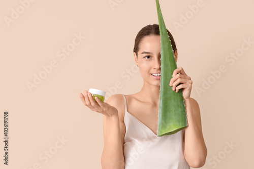 Beautiful young woman with ...