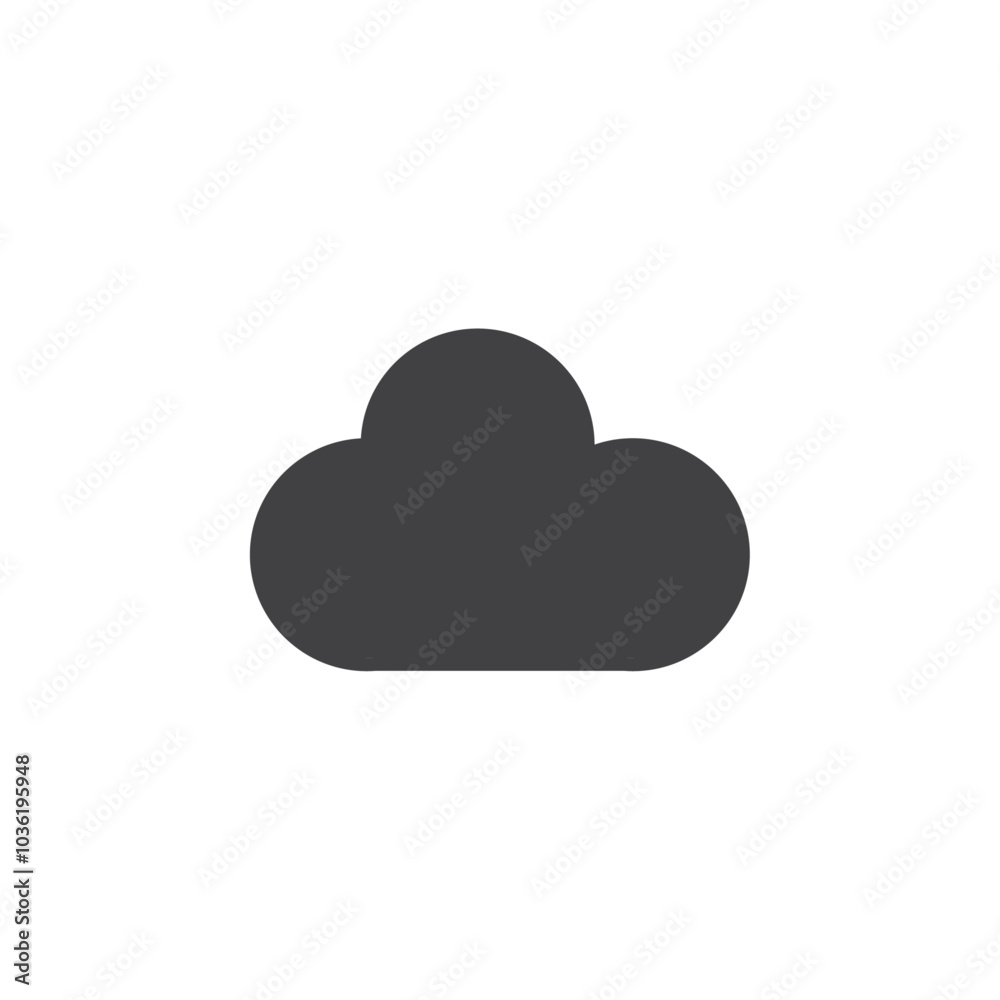 Cloud icon Group symbol or sign vector Cloud icon Group symbol or sign vector