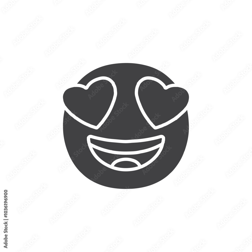 love emoji icon Group symbol or sign vector love emoji icon Group symbol or sign vector