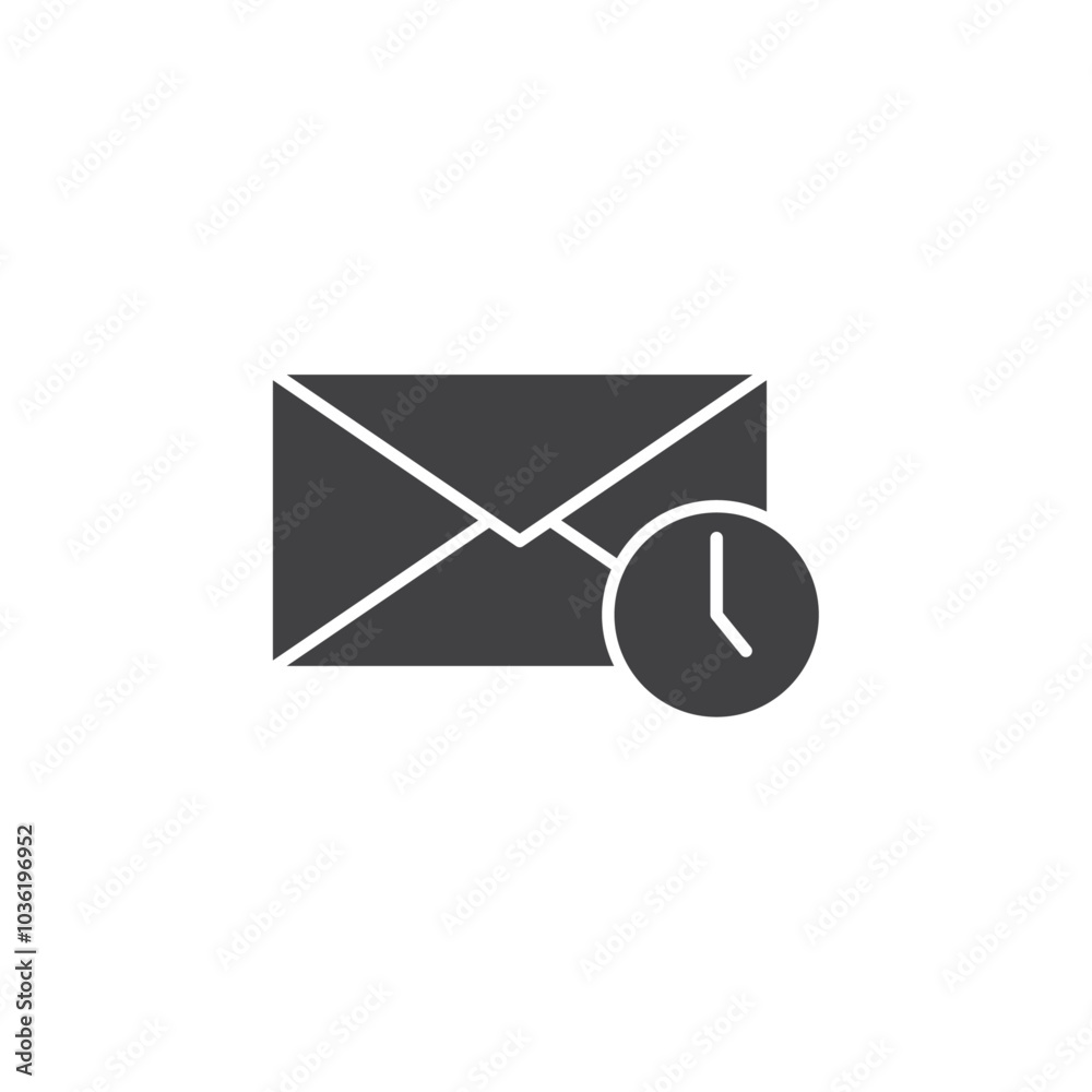 mail delivery time icon Group symbol or sign vector mail delivery time icon Group symbol or sign vector