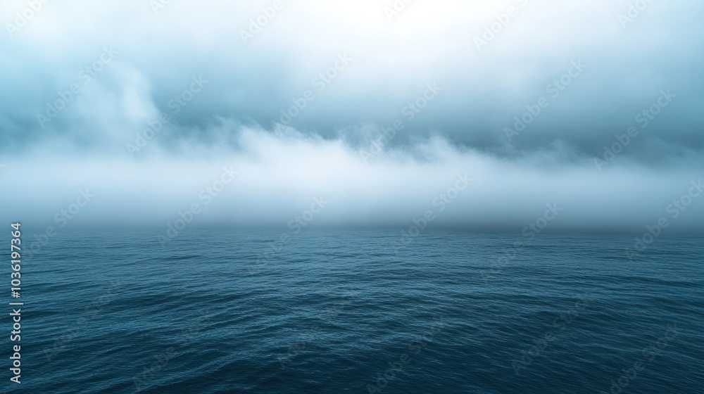 Fototapeta premium Foggy Sea Horizon