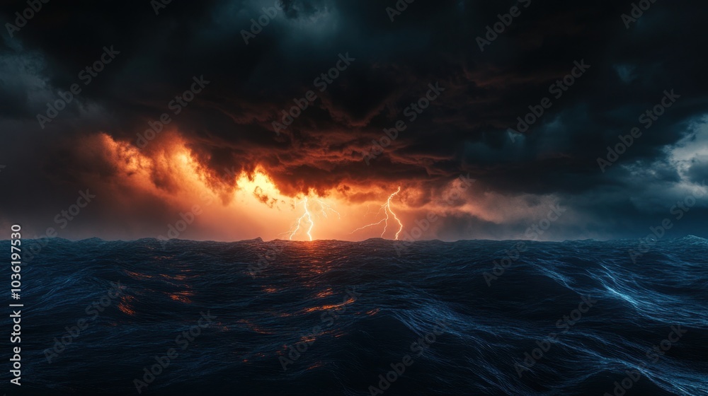 Thunderstorm over the Ocean Thunderstorm over the Ocean