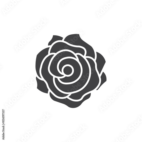 rose icon Group symbol or sign vector