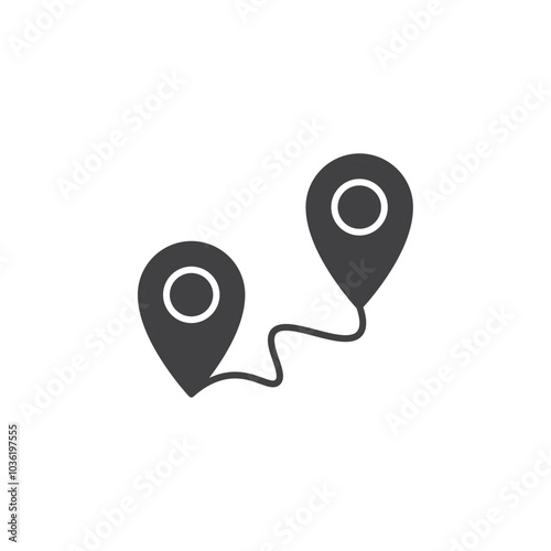 Free Download route icon Group symbol or sign vector - GFXLoad