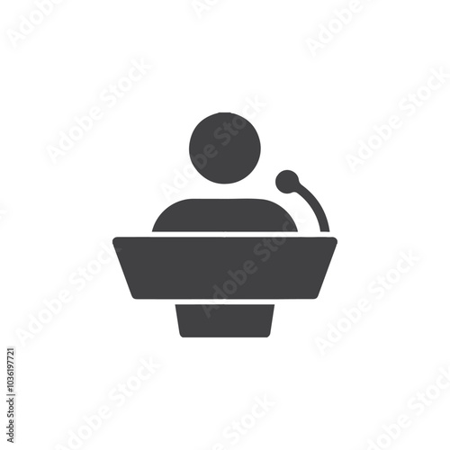 speech person icon Group symbol or sign vector