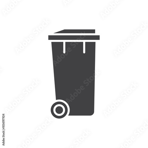 trash can icon Group symbol or sign vector