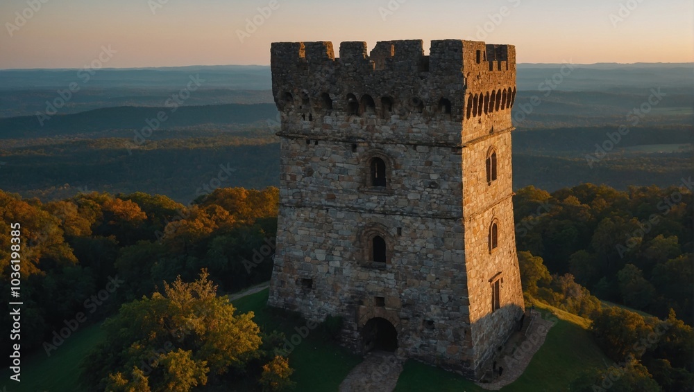 The archer tower captivates visitors with its stunning architectural beauty The archer tower captivates visitors with its stunning architectural beauty