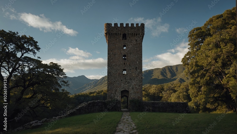 The archer tower captures the essence of adventure, inspiring wanderers to explore The archer tower captures the essence of adventure, inspiring wanderers to explore