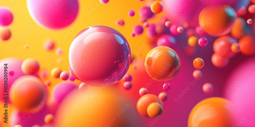 Abstract background with colorful spheres. Abstract background with colorful spheres.