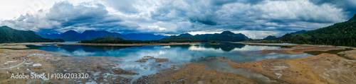 Panoramic View of Stave Lake in Mission, BC, Canada