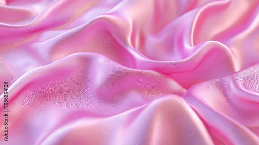 Soft Pink Satin Drapery Soft Pink Satin Drapery