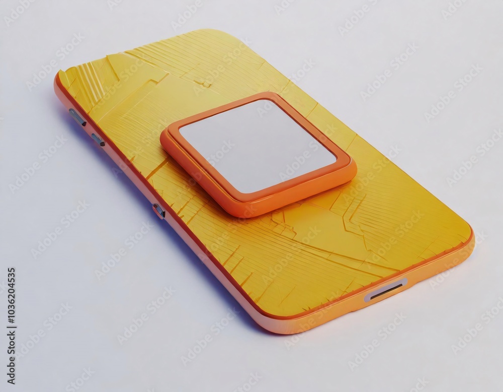 Mobile application and mobile web design in 3D minimalist style.generative ai Mobile application and mobile web design in 3D minimalist style.generative ai