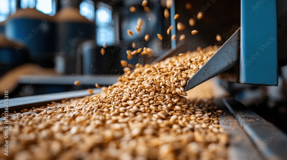 Grain Feedstock in Raw Processing Environment Grain Feedstock in Raw Processing Environment