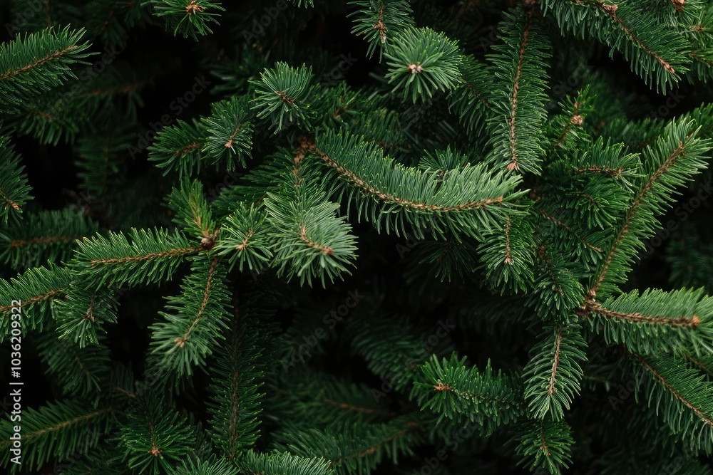 Close-up view of a Christmas tree background, ai Close-up view of a Christmas tree background, ai