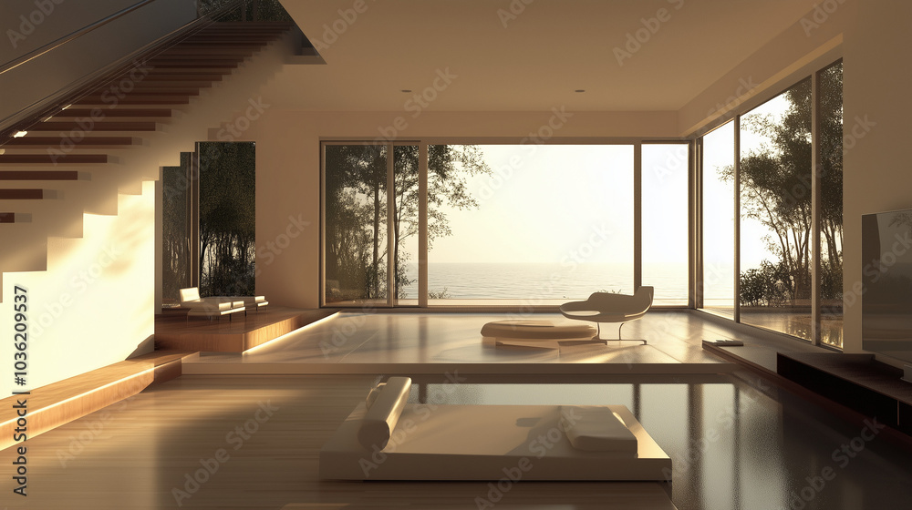Fototapeta premium Luxury Interior Photography Featuring High-End Design Elements & Elegant Ambiance