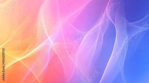 Abstract Colorful Background with Swirling Lines