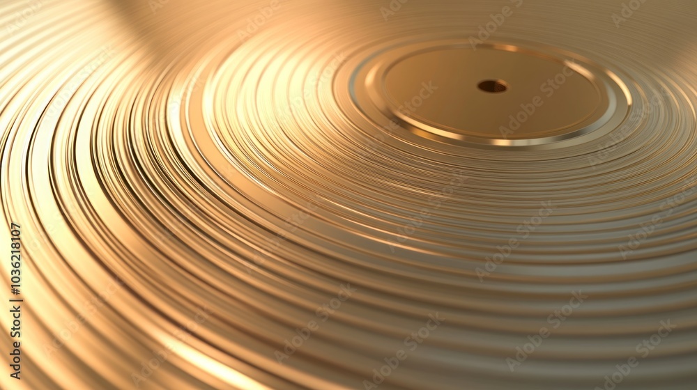 A close-up view of a vinyl record showcasing its grooves and reflective surface. A close-up view of a vinyl record showcasing its grooves and reflective surface.