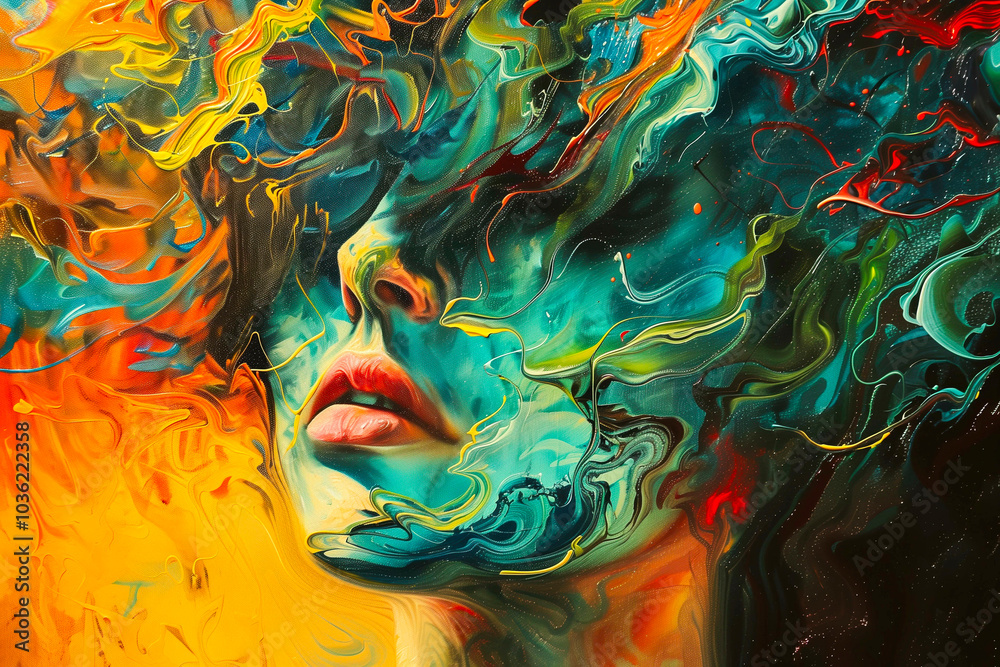 Fototapeta premium unfinished paintings of the mind. Artistic expression.