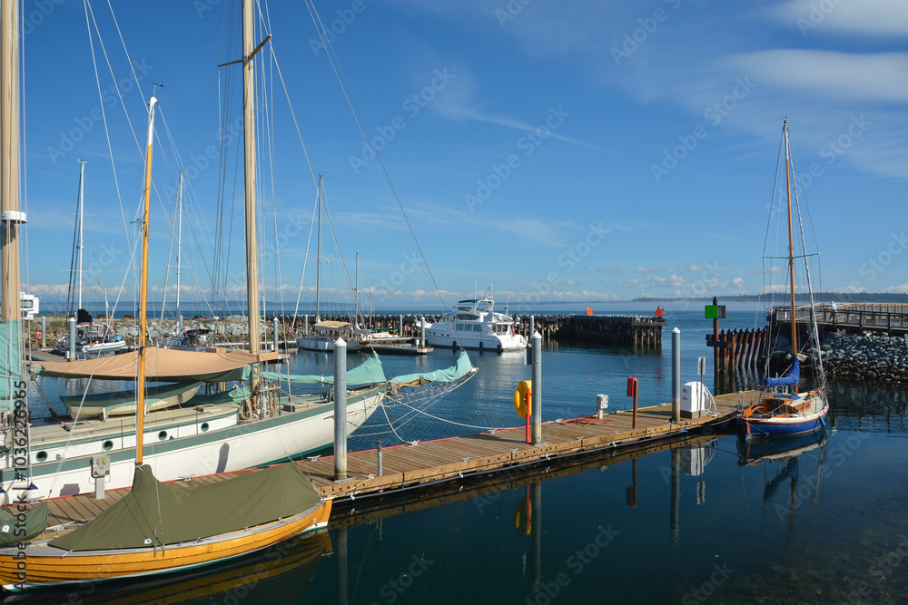 Marina at Port Townsend, Washington. USA Marina at Port Townsend, Washington. USA