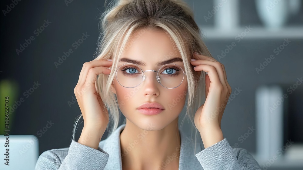 Fototapeta premium Stress and anxiety in workplace. Lower productivity. Corporate office environment.