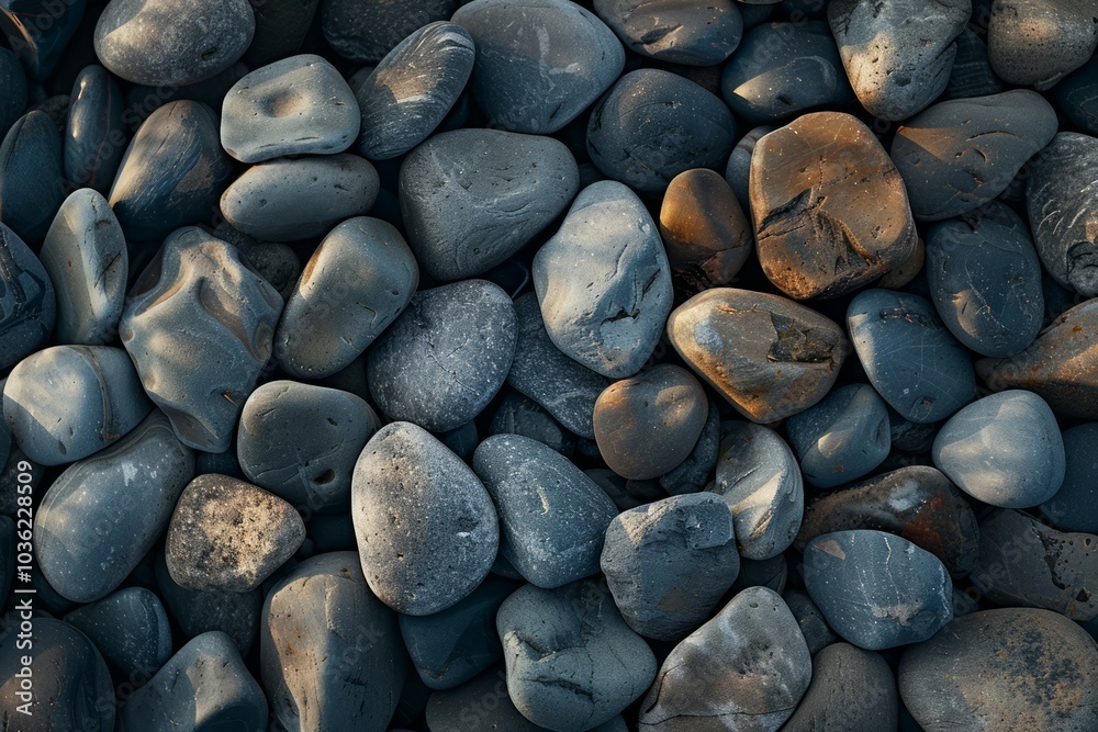 Photo of Pile of grey pebble stones. Background texture for backdrops or mapping Photo of Pile of grey pebble stones. Background texture for backdrops or mapping