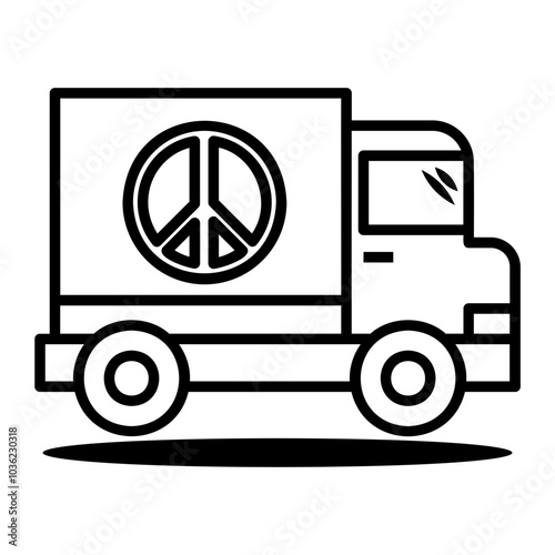 truck Line Icon