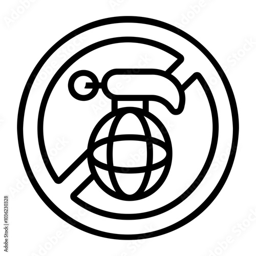 weapons Line Icon